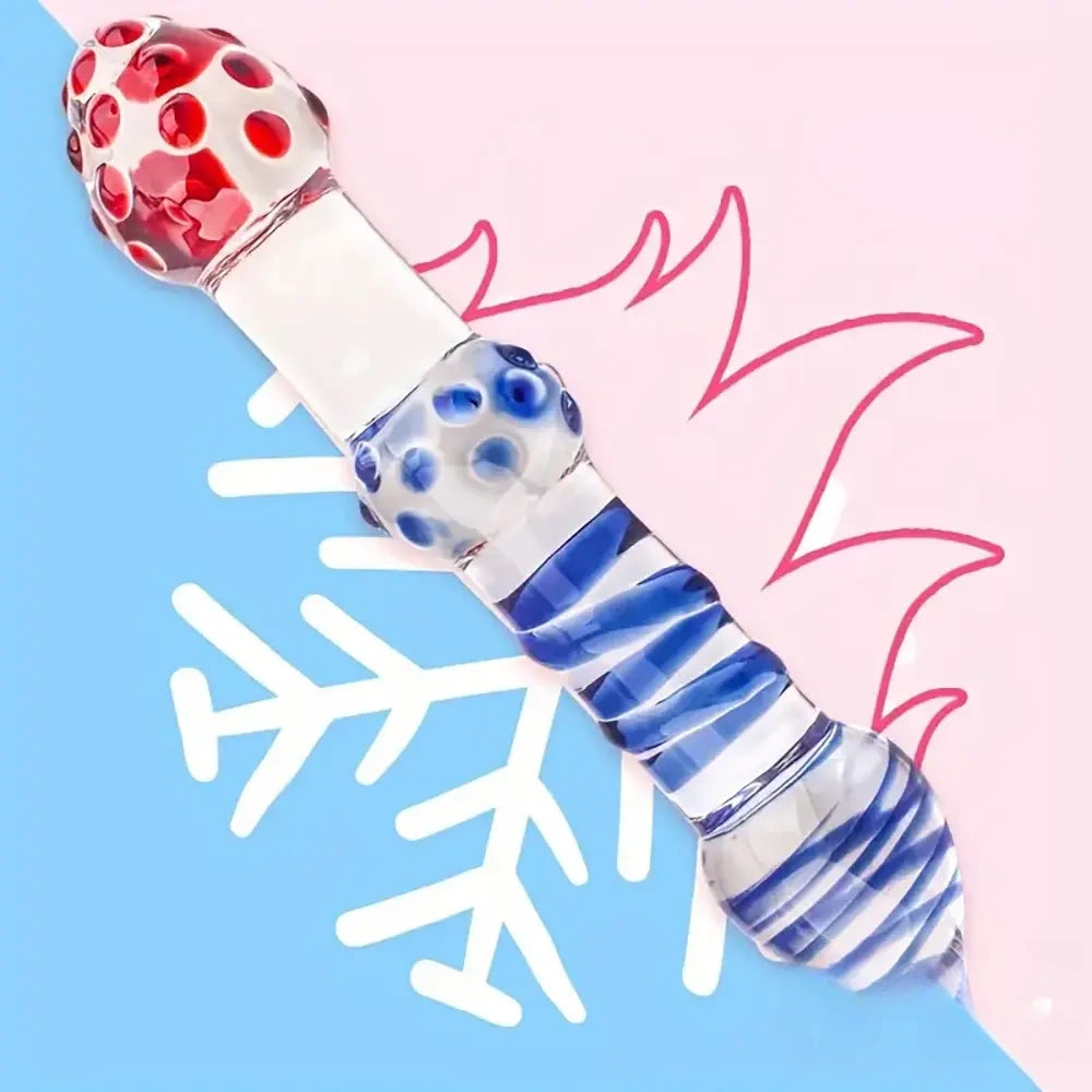 Multiple Options Glass Crystal Dildo For Women Men Couple G-spot Vagina