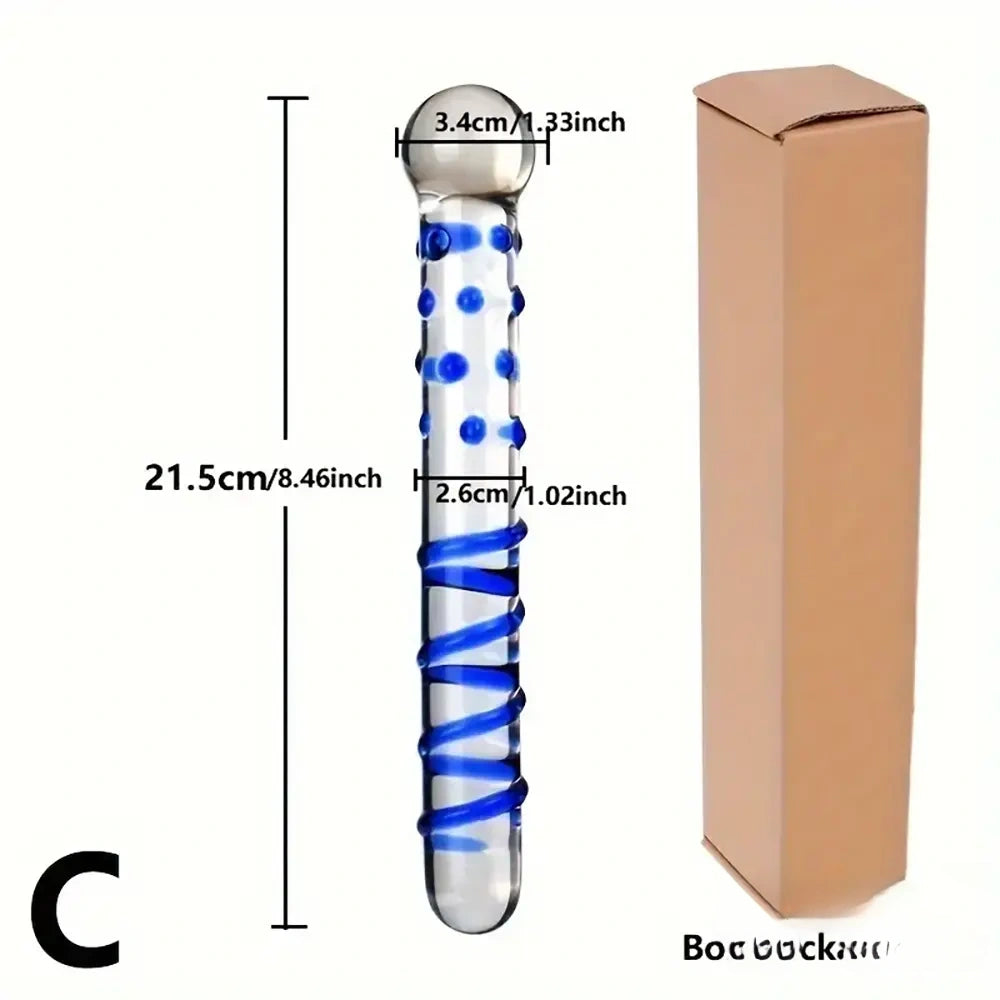 Multiple Options Glass Crystal Dildo For Women Men Couple G-spot Vagina