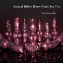 Multiple Options Liquid Silicone Big Soft Dog Knot Horse Animal Dildo