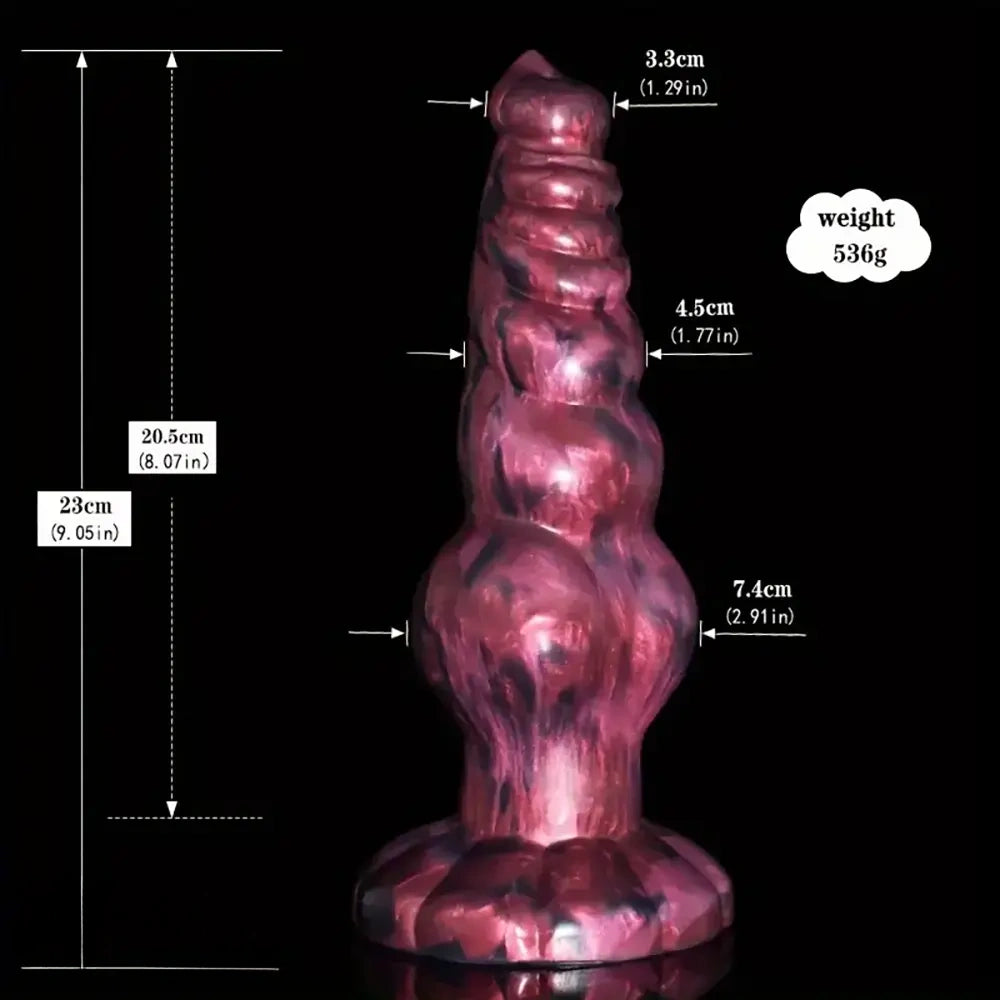 Multiple Options Liquid Silicone Big Soft Dog Knot Horse Animal Dildo