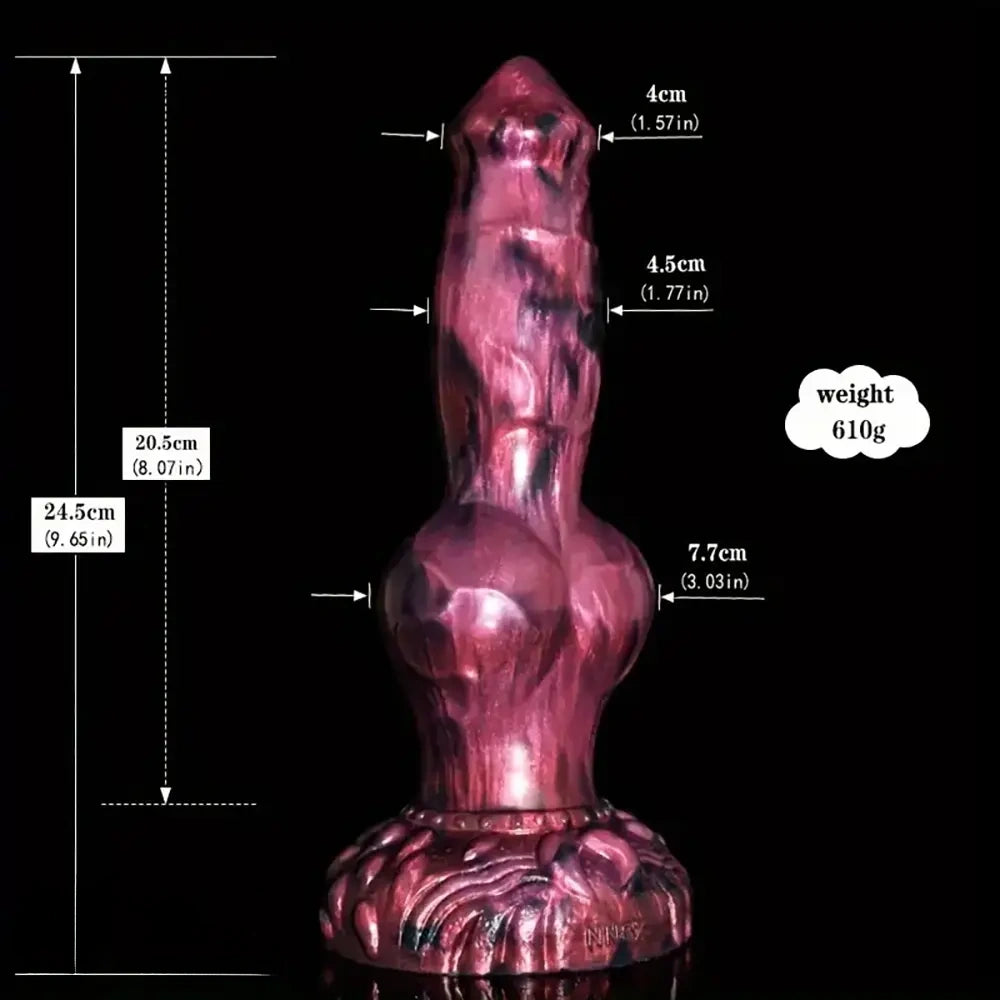 Multiple Options Liquid Silicone Big Soft Dog Knot Horse Animal Dildo