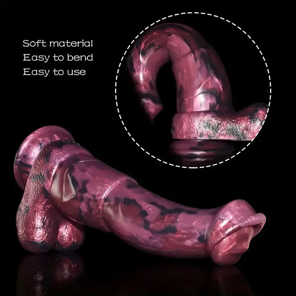 Multiple Options Liquid Silicone Big Soft Dog Knot Horse Animal Dildo