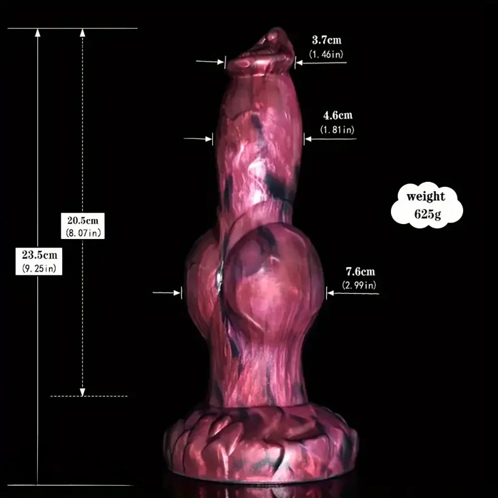 Multiple Options Liquid Silicone Big Soft Dog Knot Horse Animal Dildo