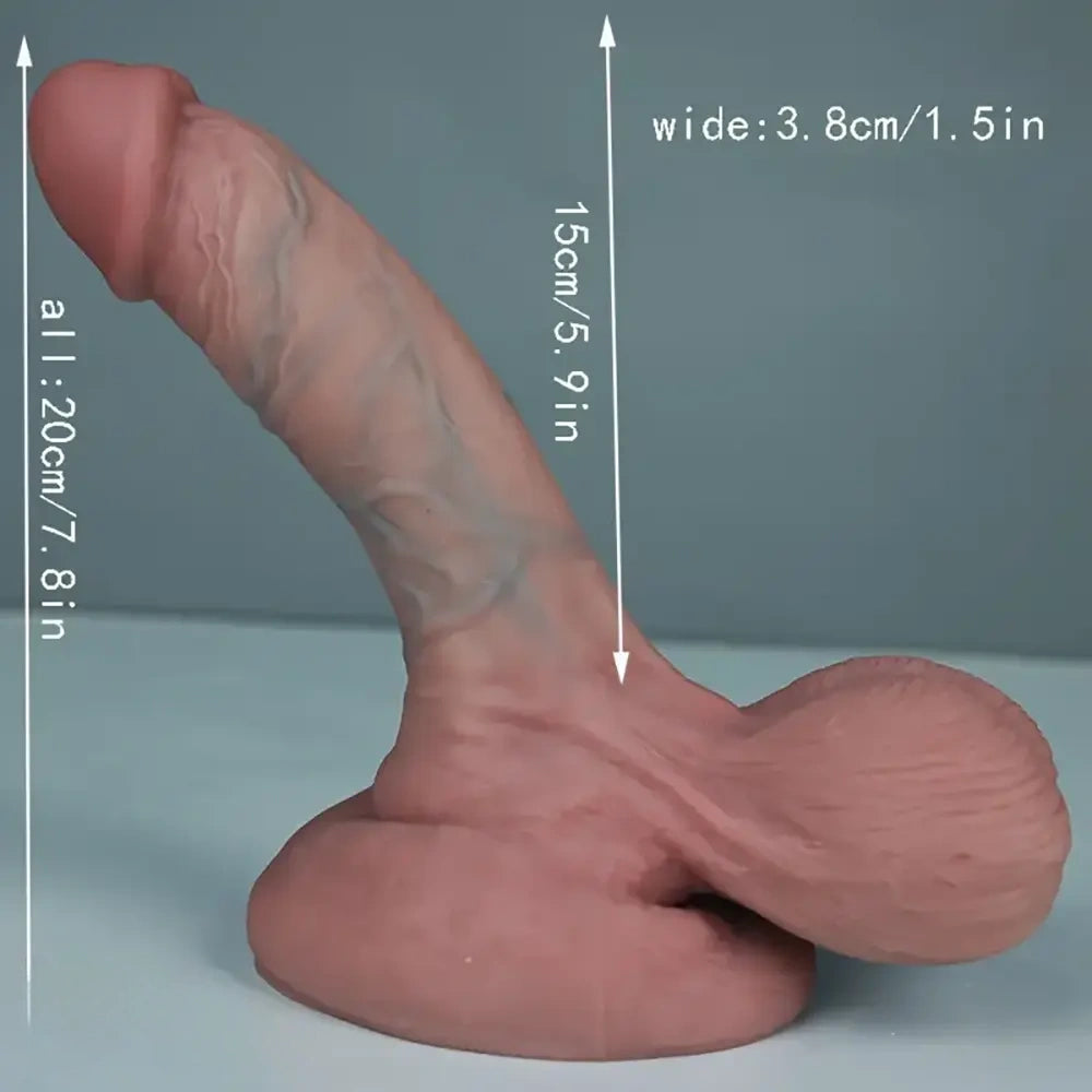 Multiple Realistic Lifelike Penis Toy Soft Silicone Real Feeling Dildo