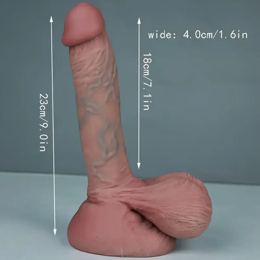 Multiple Realistic Lifelike Penis Toy Soft Silicone Real Feeling Dildo