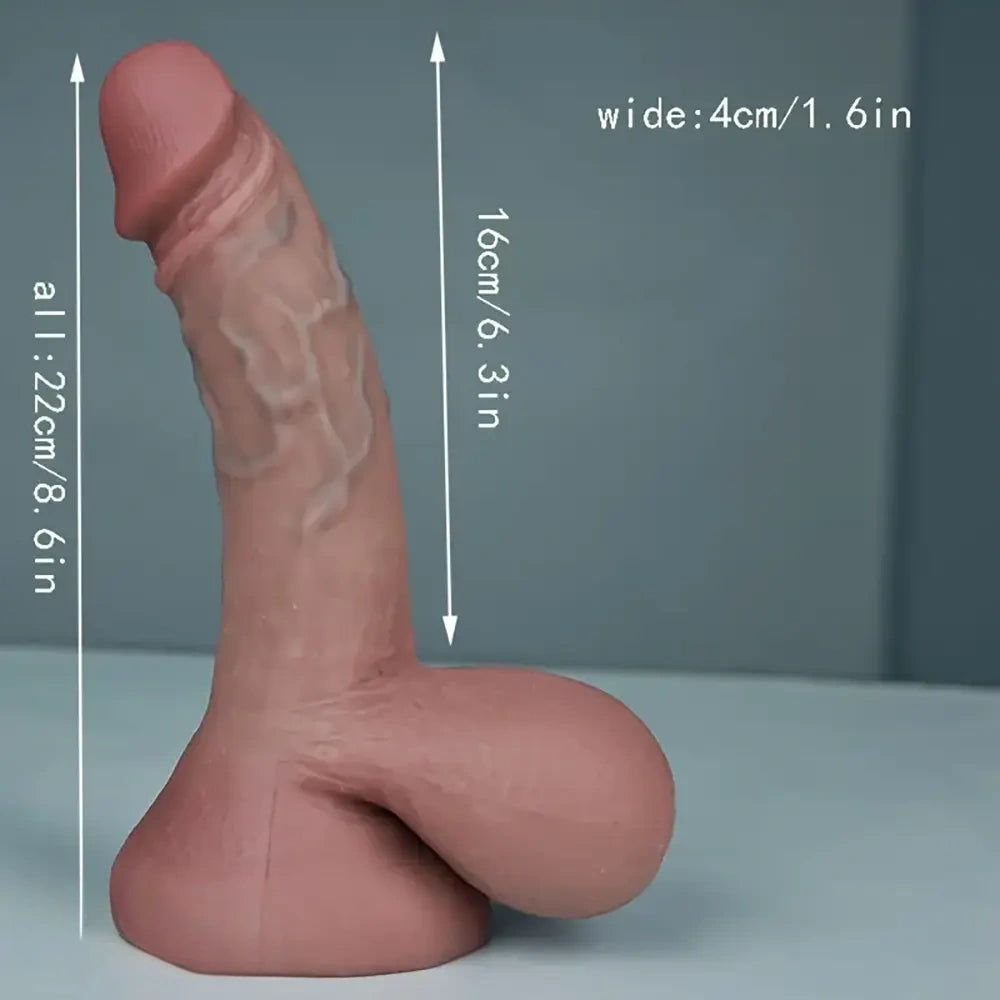 Multiple Realistic Lifelike Penis Toy Soft Silicone Real Feeling Dildo