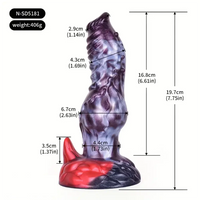 Multiple Silicone Monster Horse Big Animal Knot Dog Octopus Thick Dildo