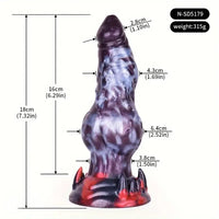 Multiple Silicone Monster Horse Big Animal Knot Dog Octopus Thick Dildo