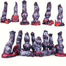 Multiple Silicone Monster Horse Big Animal Knot Dog Octopus Thick Dildo