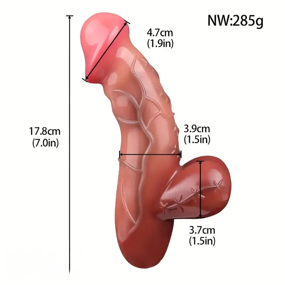 Multiple Sizes Realistic Soft Silicone Real Feeling Dildo For Anal Sex Love