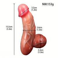 Multiple Sizes Realistic Soft Silicone Real Feeling Dildo For Anal Sex Love