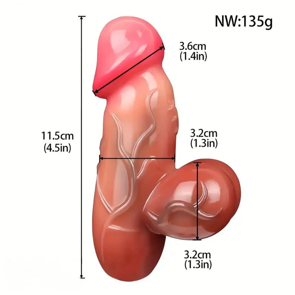 Multiple Sizes Realistic Soft Silicone Real Feeling Dildo For Anal Sex Love