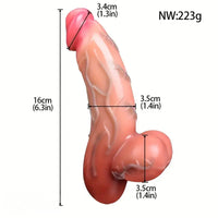 Multiple Sizes Realistic Soft Silicone Real Feeling Dildo For Anal Sex Love