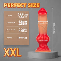 New Arrival Dog Animal Makeup Dildo Silicone Lifelike Adult Toy