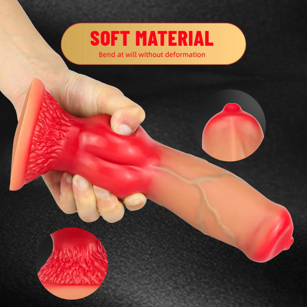 New Arrival Dog Animal Makeup Dildo Silicone Lifelike Adult Toy