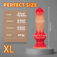 New Arrival Dog Animal Makeup Dildo Silicone Lifelike Adult Toy