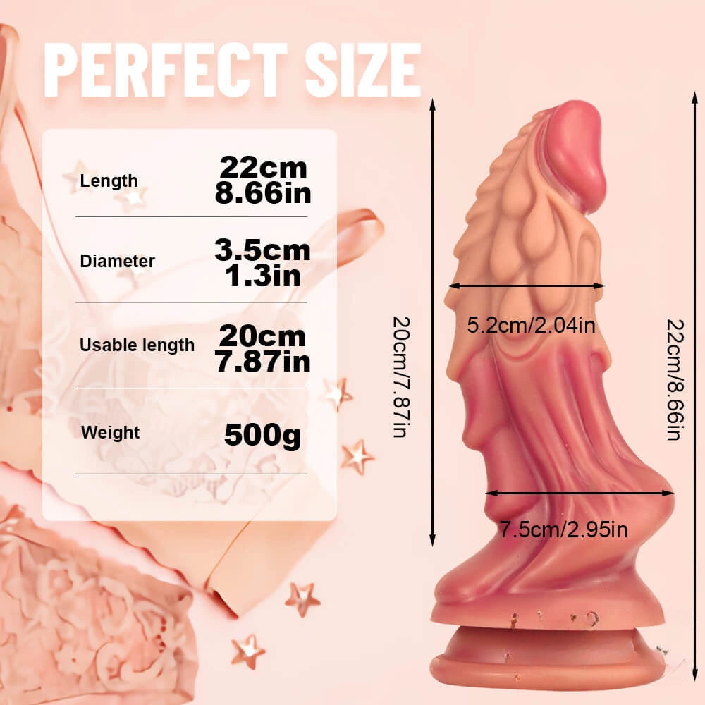New Style 3D Printed Dildo Odd Weird Realistic Silicone Sex Toy