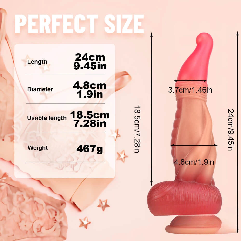 New Style 3D Printed Dildo Odd Weird Realistic Silicone Sex Toy