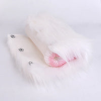 Furry Masturbator Nivplux White Wool Dual Entry