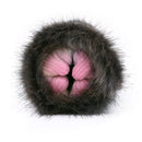 Furry Masturbator Noirplux Dark Brown Ribbed Dual Entry