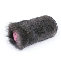 Furry Masturbator Noirplux Dark Brown Ribbed Dual Entry