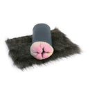 Furry Masturbator Noirplux Dark Brown Ribbed Dual Entry