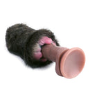 Furry Masturbator Noirplux Dark Brown Ribbed Dual Entry