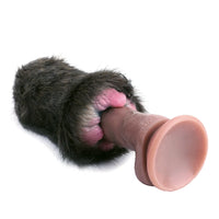 Furry Masturbator Noirplux Dark Brown Ribbed Dual Entry