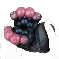 Canine Paw Masturbator Nyxvour Midnight Black Scale