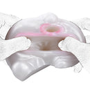 Butt Masturbator Opalyx Dual Channel Pearl White