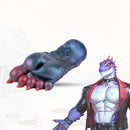 Dinosaur Paw Masturbator Draveth Steel Blue Crimson