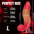 11.22in 12.99in 14.57in SML Liquid Silicone Fantasy Big Soft Cock Dildo