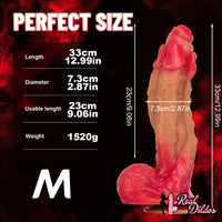 11.22in 12.99in 14.57in SML Liquid Silicone Fantasy Big Soft Cock Dildo