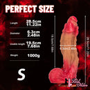 11.22in 12.99in 14.57in SML Liquid Silicone Fantasy Big Soft Cock Dildo