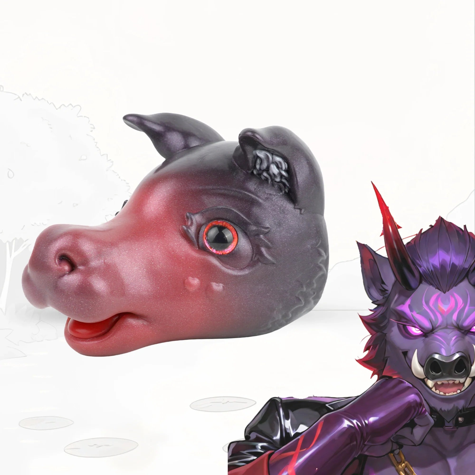 Pig Masturbator Grymvex Demon Boar Red Eye