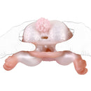 Blossom Pink Rabbit Dual-Channel Fantasy Buttocks Masturbator