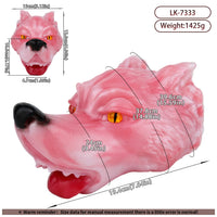 Animal Head Masturbator Skolvar Rose Wolf Pink Howling Oral