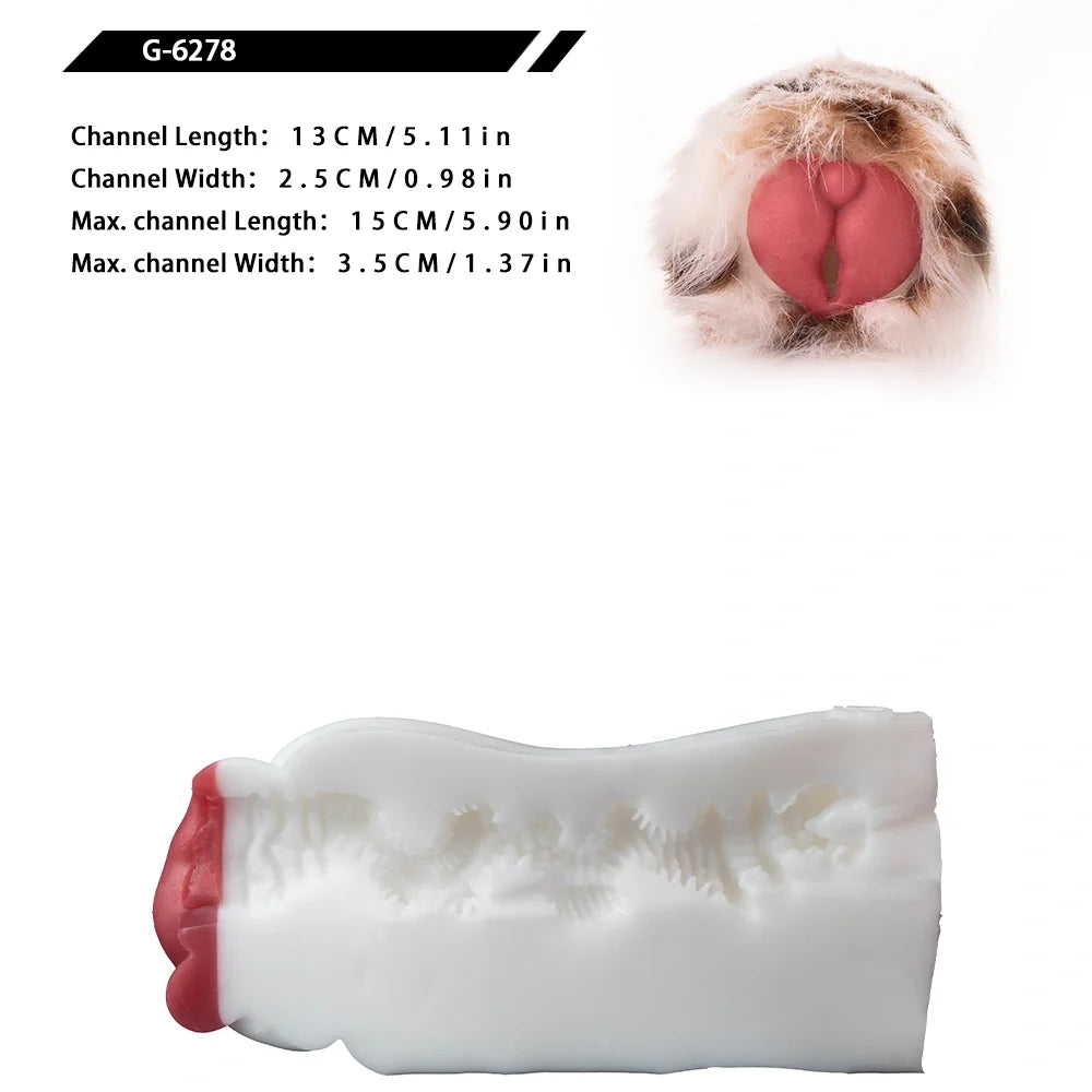 Furry Masturbator Ocelplux Cream Tan Spotted Soft Single Entry