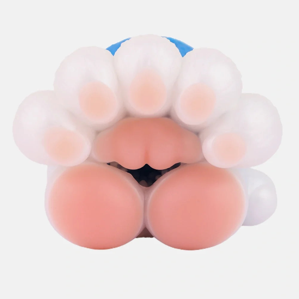 Bear Paw Masturbator Polarvex Electric Blue White Fur