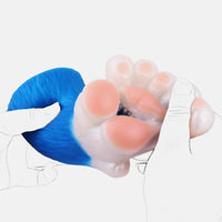 Bear Paw Masturbator Polarvex Electric Blue White Fur