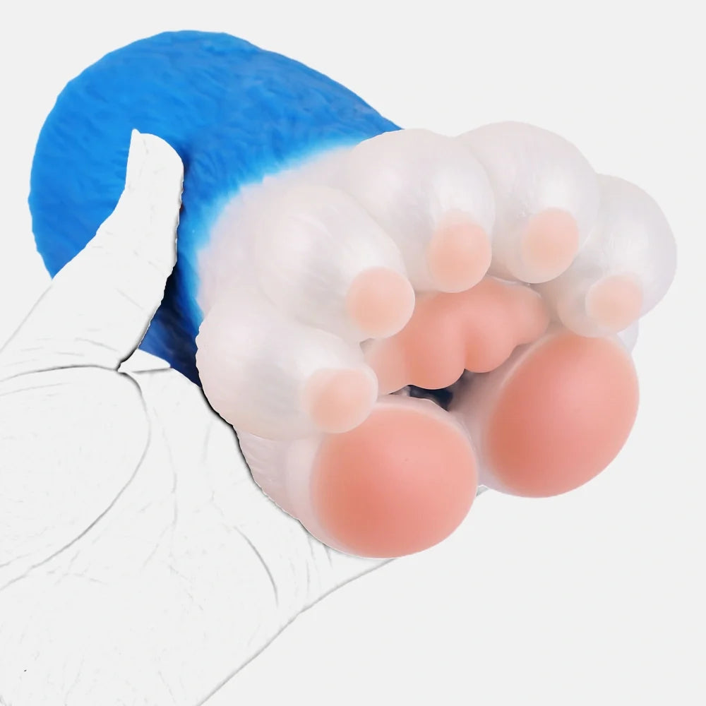 Bear Paw Masturbator Polarvex Electric Blue White Fur
