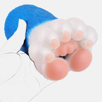 Bear Paw Masturbator Polarvex Electric Blue White Fur