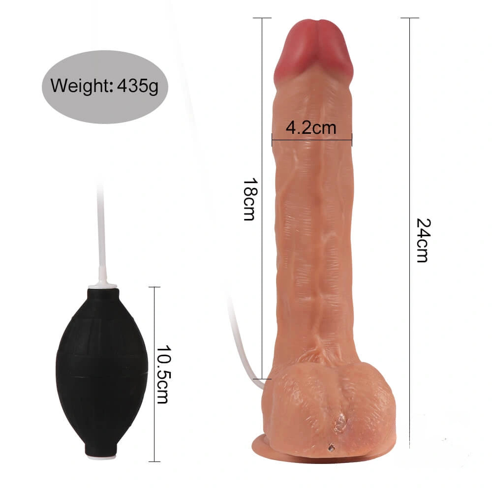 Premium 9.44″ Realistic Ejaculating Dildo With Suction Cup