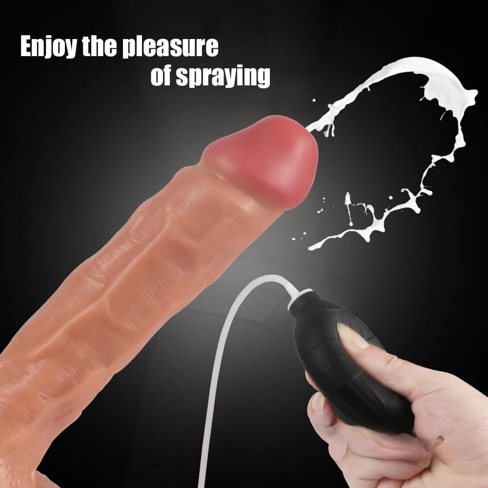 Premium 9.44″ Realistic Ejaculating Dildo With Suction Cup