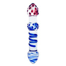 Premium Double Ended Crystal 7.67″ Glass Dildo With Emboss