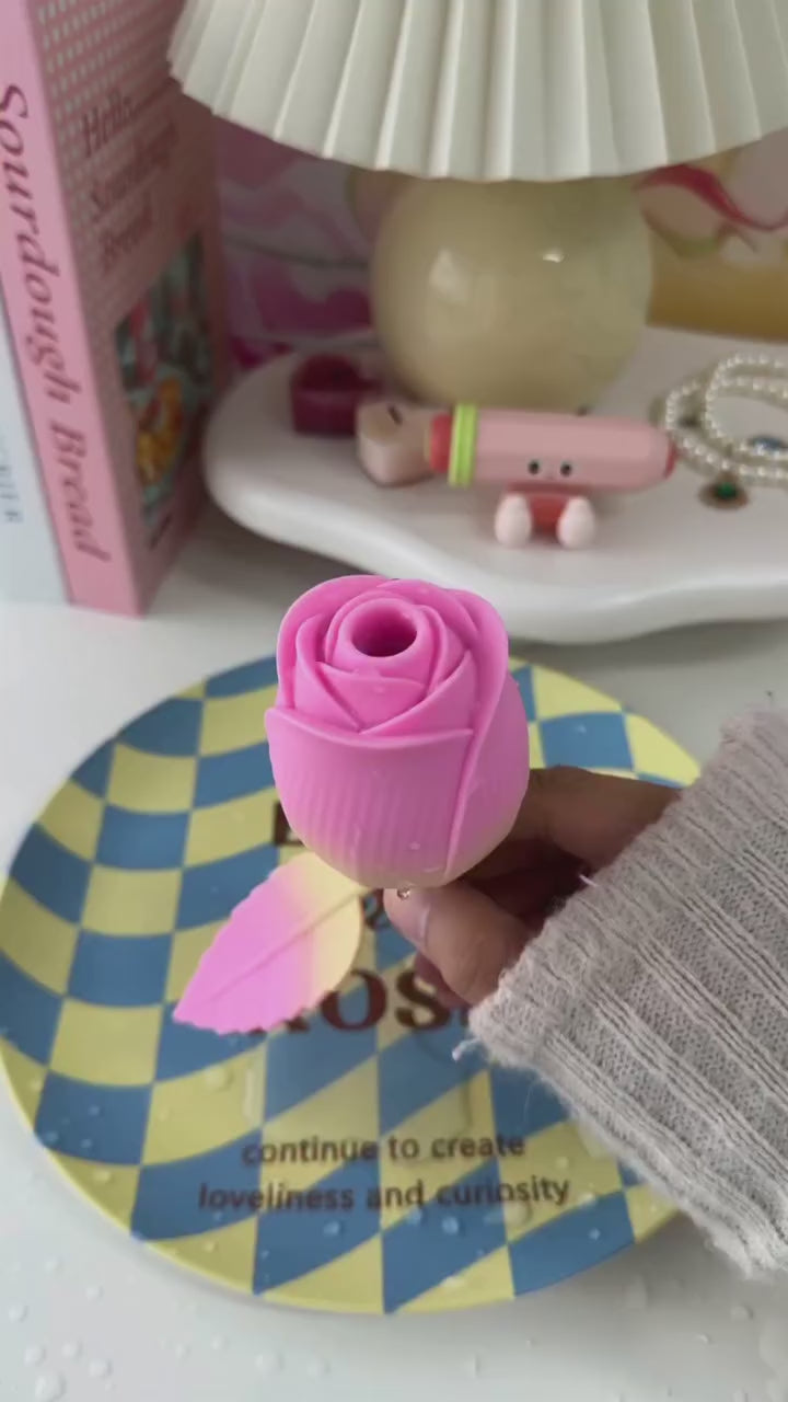 Rose Hand-Held Sucking Vibrating Vibrator