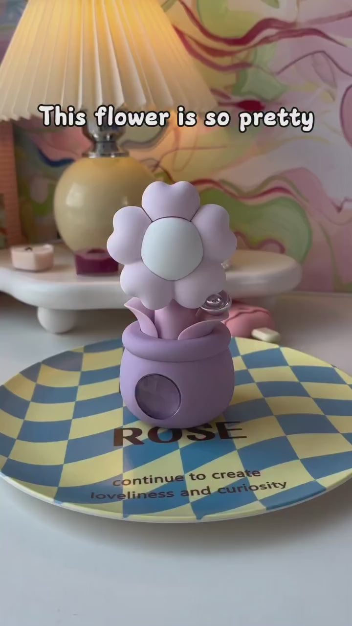 ZEMALIA Youqianhua Flower Suction Vibrator with Smart Clock Base product demo 3