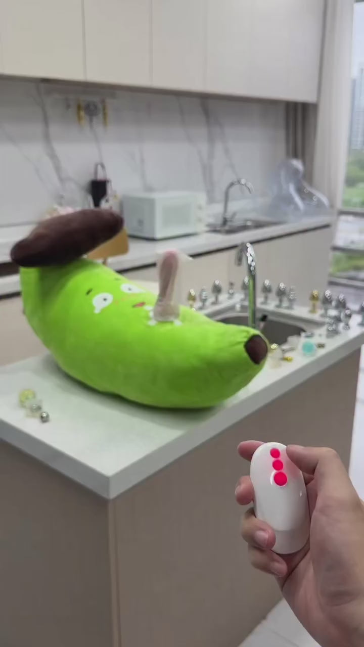Pumpkin-shaped Pillow Style Thrusting Dildo Sex Machine Vibrator