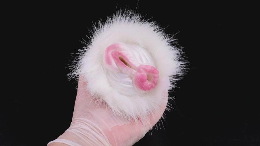 Furry Masturbator Equiplux White Mane Silicone