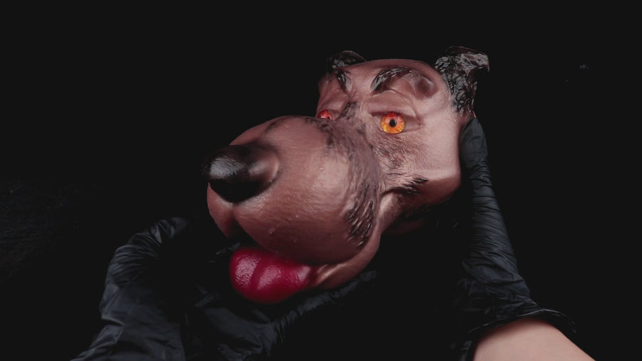 Animal Head Masturbator Fenrik Hellhound Wolf Dog Oral